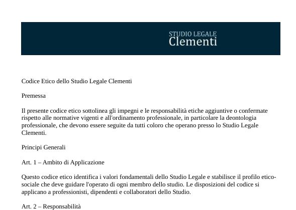 Codice Etico